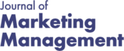 Journal of Marketing Management Logo in blue text, transparent background