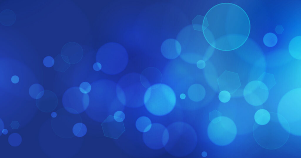 Blue bokeh light effect